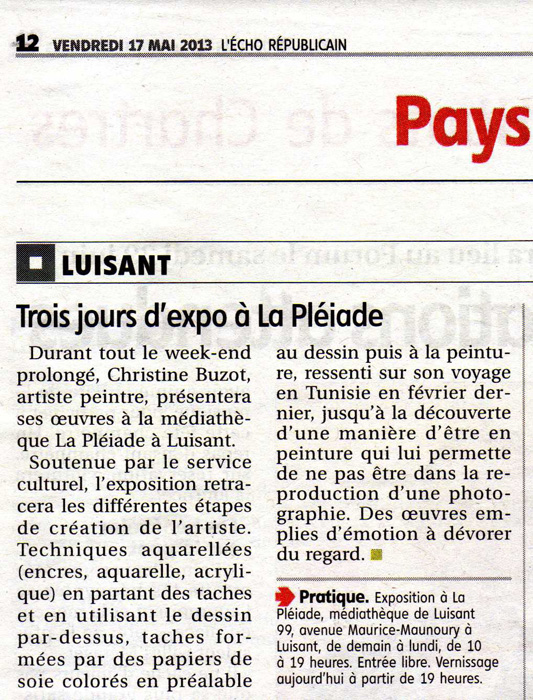 1 article vendredi 17 mai